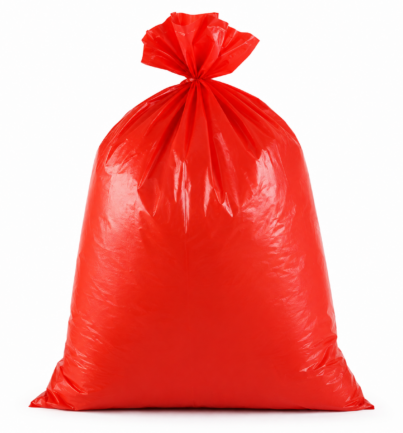 Red Medical Waste Disposal Bag for Healthcare Waste Collection
